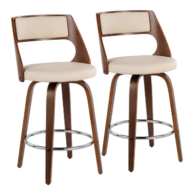 Set Of 2 Cecina Upholstered Counter Height Barstools - Lumisource - Image 12