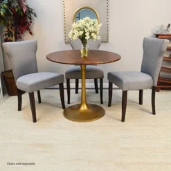 36" Somerset Wood Top Round Dining Table - Carolina Chair & Table