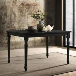 Bellini Farmhouse Dining Table Black - Carolina Chair & Table