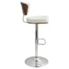 Ravinia Adjustable Barstool - White - LumiSource