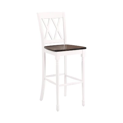 Set Of 2 Shelby Barstools Distressed White - Crosley - Image 7