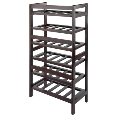 Silvi 30 Bottles Wine Rack Wood/Toasted Walnut - Winsome - Image 4