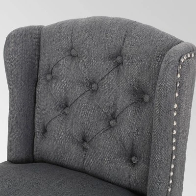 Set Of 2 Foxcroft Wingback Counter Height Barstools - Christopher Knight Home - Image 4