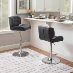 Seeger Adjustable Metal Barstool - Powell