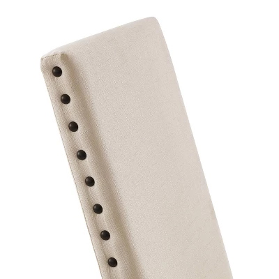 6pc Hayden Extendable Dining Set With Bench And 4 Upholstered Chairs Slate - Crosley - Image 19