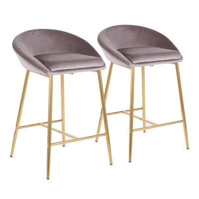 Set Of 2 26" Matisse Glam Counter Height Barstools - LumiSource - Image 11