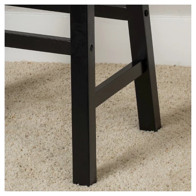 Set Of 2 29" Pomeroy Saddle Barstool Black - Christopher Knight Home - Image 2