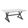 Landon Marble Dining Table White - Picket House Furnishings