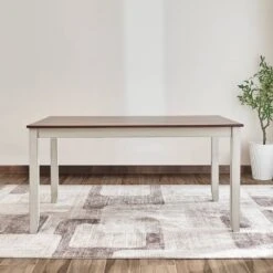 Ellsworth Wood Dining Table Medium Brown - Vifah