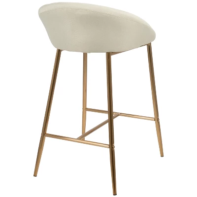 Set Of 2 26" Matisse Glam Counter Height Barstools - LumiSource - Image 3