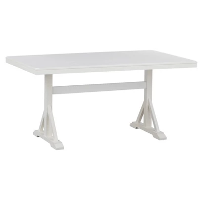 7pc Miller Rectangular Dining Set White - Lifestorey - Image 6