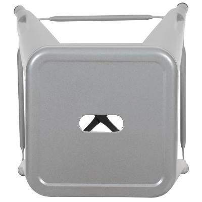 Flash Furniture 24" High Metal Counter-Height, Indoor Bar Stool - Stackable Set Of 4 - Image 7