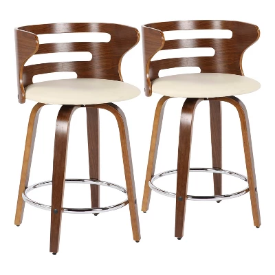 Set Of 2 Cosini Upholstered Counter Height Barstools - Lumisource - Image 13
