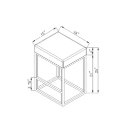 Valerie Counter Height Barstool - Chic Home Design