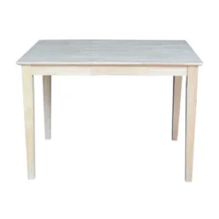 30" X 42" Solid Wood Dining Table Unfinished - International Concepts