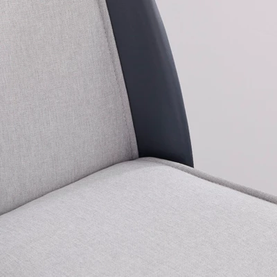 3pc Grayson Square Dining Set Gray/Navy - Angelo:HOME - Image 2