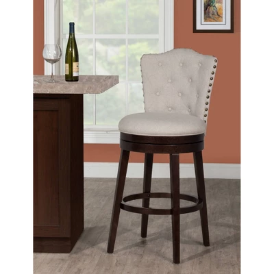 Edenwood Barstool Chocolate/Cream - Hillsdale Furniture - Image 5