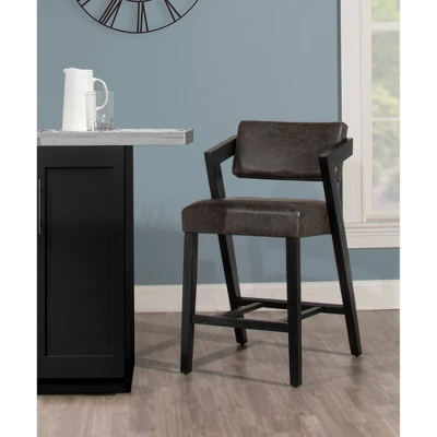 Snyder Counter Height Barstool Black/Gray - Hillsdale Furniture - Image 8