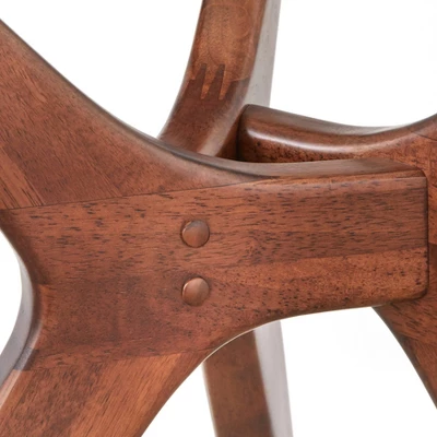 Trita Round Dining Table Walnut - Lifestorey - Image 3