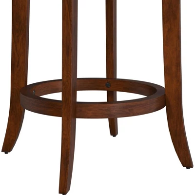 25.5" Savana Swivel Counter Height Barstool Cherry/Black - Hillsdale Furniture - Image 8