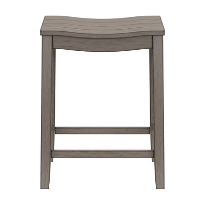 Fiddler Backless 24" NonSwivel Counter Height Barstool Aged Gray - Hillsdale Furniture - Image 3