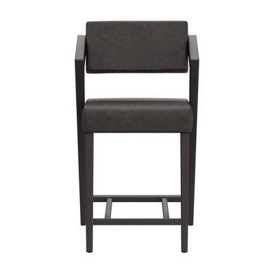 Snyder Counter Height Barstool Black/Gray - Hillsdale Furniture - Image 3