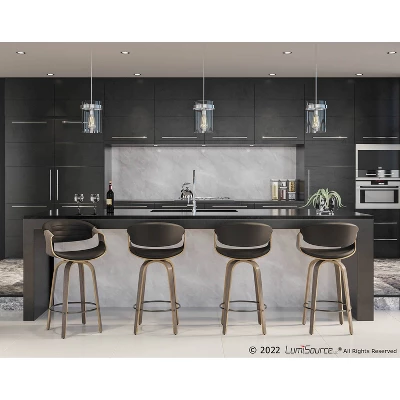 Set Of 2 Symphony Upholstered Counter Height Barstools - Lumisource - Image 10