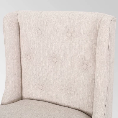 Set Of 2 Lansglen Button Tufted Wingback Barstools - Christopher Knight Home - Image 5