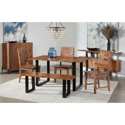 Brownstone Iii Dining Table Brown/Black - Treasure Trove Accents - Image 4