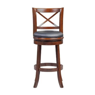 Georgia Swivel Barstool Hardwood Cappuccino - Boraam - Image 2