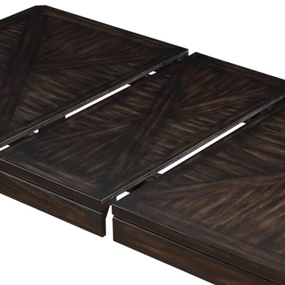 Contemporary Ally Extendable Dining Table Espresso - Steve Silver Co. - Image 3