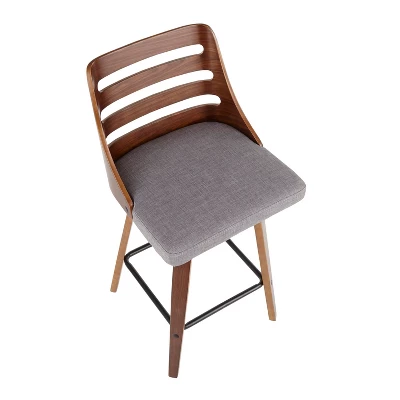 Set Of 2 Trevi Upholstered Counter Height Barstools - Lumisource - Image 6