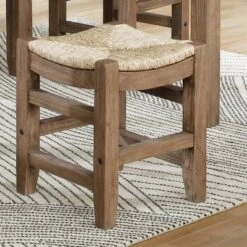 18" Davenport Wood Stool Light Amber - Alaterre Furniture