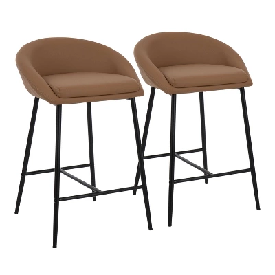 Set Of 2 26" Matisse Glam Counter Height Barstools - LumiSource - Image 12
