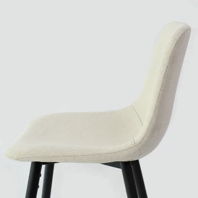 26" Bingo Black Leg With Upholstered Counter Height Stool (Set Of 2 ) -Maison Boucle - Image 6