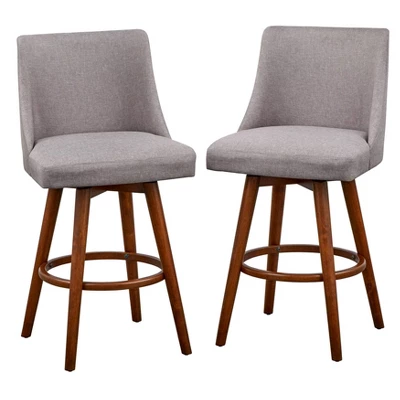 3pc Derby Counter Height Dining Set Walnut/Gray- Lifestorey - Image 5