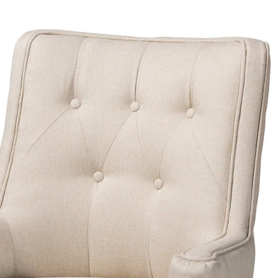 2pc Aldon Upholstered And Wood Bar Stool Set - Baxton Studio - Image 3