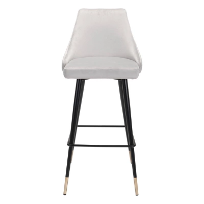 29.5" Luxe Velvet Barstool - ZM Home - Image 2