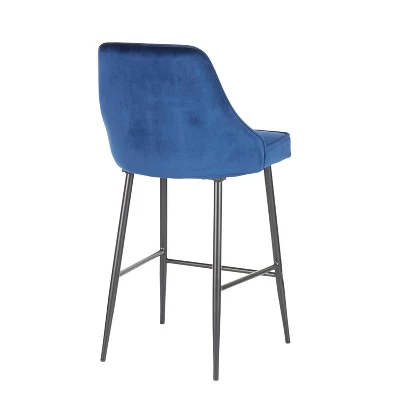 Set Of 2 Marcel Contemporary Counter Height Barstools - LumiSource - Image 3