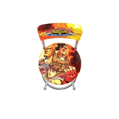 Arcade1Up Street Fighter II Champion Edition Swivel High Back Stool - Image 4