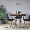 Copley Velvet Dining Chair With Brass Leg - Project 62