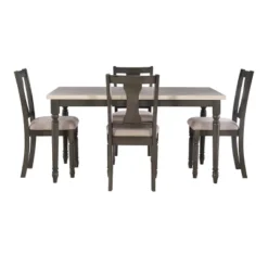 5pc Reagan Dining Set Gray - Powell Company